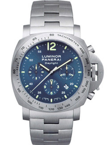 Panerai Luminor Chrono Daylight 44mm Mens watch PAM00327 - Click Image to Close